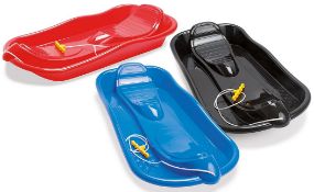 (115/2J) Lot RRP £80. 5x NEW Dantoy Plastic Snow Sledge With Pull Cord RRP £20 Each.