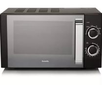 (58/5D) Lot RRP £135 Ð 3x Items. 1x Breville 800W Black Microwave RRP £65. 1x 700W Black Microwav...