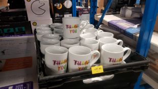 (95/6L) Approx 48x Thankyou Teacher Mug RRP £2 Each. (All Units Are New).