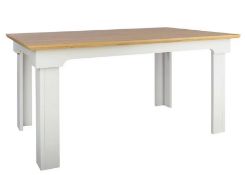 (107/R3) RRP £190. Diva Dining Table Ivory. Detailed Frame And Strong Lines. Seats 6 People. Styl...