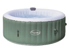 Title: (6/R3) RRP £450. CleverSpa Cotswolds 4 Person Round Portable Spa. 110 Powerful Massaging