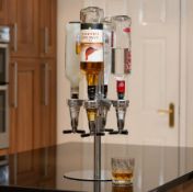 Title: (25/6B) Lot RRP £117. 3x 4 Bottle Optic Bar Butler Rotary Bottle Stand And Dispenser RRP £