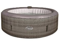 Title: (3/R3) RRP £580. CleverSpa Florence 6 Person Round Portable Spa. 130 Powerful Massaging Jets.