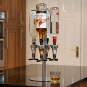 Title: (24/6B) Lot RRP £117. 3x 4 Bottle Optic Bar Butler Rotary Bottle Stand And Dispenser RRP £