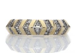 9ct Half Eternity Fancy Diamond Ring 0.21
