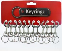 144 x Large 12 x 9Cm Lobster Clasps Swivel Trigger Clips Snap Hooks Bag Key Ring Charms RRP 80.00