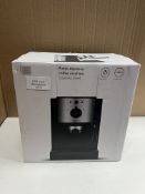 John Lewis Pump espresso machine stainless steel. RRP £80 - GRADE U