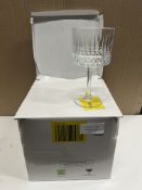 4 X fancy wine glasses. RRP £12 - GRADE U