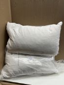 2 x Goose Feather pillows. RRP £80 - GRADE U