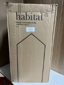 Habitat rectangle pedal bin 30L. RRP £40 - GRADE U