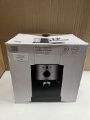 John Lewis Pump espresso machine stainless steel. RRP £80 - GRADE U