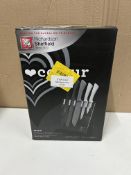 Richardson Sheffield Colour Mono 5 Piece knife block set. RRP £40 - GRADE U