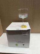 4 X fancy wine glasses. RRP £12 - GRADE U