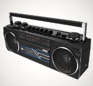 (190/10J) Lot RRP £280. 7x Retro Bluetooth Tape Cassette Player Boombox RRP £40. (All Units Have...