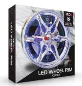 (145/10A) Lot RRP £180 Ð 7x Items. 2x Red5 LED Wheel Rim Clock RRP £30 Each. 2x Disco Ball Twin W...