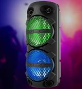(11/5M) Lot RRP £118. 2x iDance Typhoon 200 Wireless Sound And Light Party System RRP £59 Each. (...