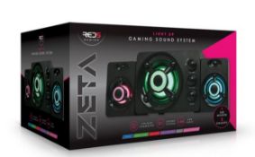 (37/5N) Lot RRP £170 Ð 6x Red5 Zeta Gaming Items. 2x Light Up Gaming 2.1 Sound System RRP £30 Eac...