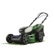 (1/Mez/1F) RRP £399. Powerbase 40V Cordless Self Propelled 46cm Lawn Mower. (No Box In Lot, 2x Ba...