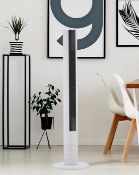(72/Mez) Lot RRP £120. 2x Arlec 38Ó White Tower Fan Digital Touch Screen RRP £60 Each.