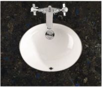 (106/P) RRP £600. Savoy Old English 800mm (790mm actual), Blue Granite, One Tap Hole Vanity Workt...