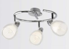 (95/M1E) Lot RRP £210. 9x Lighting Items. 1x Verve Design Eliza 3 Light Spotlight Chrome RRP £45....