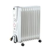 (6/Mez/1C) Lot RRP £140. 2x Arlec Oil Filled 11 Fin Radiator 2500W RRP £70 Each.