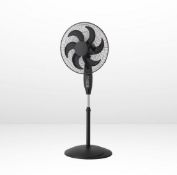 (7/Mez/1B) Lot RRP £135. 3x Arlec 18 Inch 6 Blade Black Pedestal Fan RRP £45 Each.