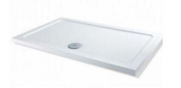 (116/P) Elements 1200 x 800mm Large Stone Resin Shower Tray. Appears Unused.