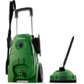 (4/Mez/1F) RRP £119. Powerbase 1850W Electric Pressure Washer With Patio Cleaner.