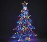 (81/Mez) Lot RRP £110 Ð 2x Items. 1x LED Tree Silhouette Multicoloured 99cm Outdoor RRP £60. 1x S...