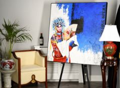Original Large Oriental Painting