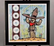 Limited Edition on canvas titled - Cactus Cowboy