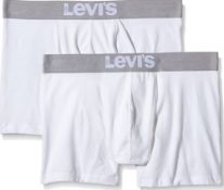 (7) Lot RRP £110. 5x Levi's 2 Pack White Boxers 200SF Size X-Large RRP £22 Each. (All Items Are N...