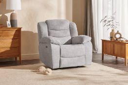 (6/Mez) RRP £699.99. Marlow Electric Reclining Armchair Keswick Dove Fabric Grey.