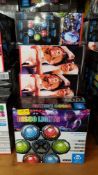(164/9D) 12x iDance Disco Lighting System With 6x Disco Ball (DL6-OCTO) RRP £25 Each. (All Units...