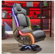 (259/R3) RRP £399.99. X Rocker Evo Elite RGB 4.1 Bluetooth Pedestal Gaming Chair.