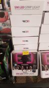 (122/R8) Lot RRP £160. 8x Red5 5M LED Strip Light With Remote Control RRP £20 Each. (All Units Ha...