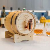 (14/11C) Lot RRP £100. 4x Sharper Image Mini Wooden Whiskey Barrel RRP £25 Each. (All Units Have...