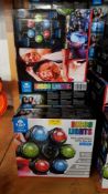 (163/9D) 12x iDance Disco Lighting System With 6x Disco Ball (DL6-OCTO) RRP £25 Each. (All Units...