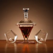 (27/11C) Lot RRP £117. 5x Items. 1x Diamond Decanter With Glasses Set RRP £45 (Unit Appears Compl...
