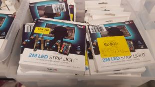 (249/9F) Lot RRP £336. Approx 28x Red5 2M LED Colour Changing Strip Light RRP £12 Each. (All Uni...
