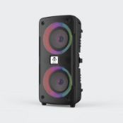 (44/10J) Lot RRP £178. 2x iDance DJX-100 Light-Up Bluetooth Party Speaker RRP £89 Each. (All Unit...