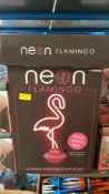 (117/7F) Lot RRP £440. 11x #winning Neon Flamingo Neon Effect Light RRP £40 Each. (All Units Have...