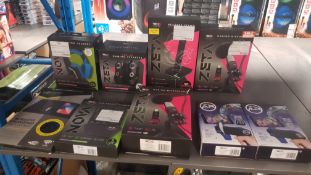 (66/7A) Lot RRP £195 - 9x Gaming Items. 2x Red5 AR Gun RRP £10 Each. 2x Red5 Zeta Gaming Micropho...