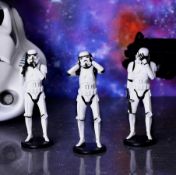 (170/5A) Lot RRP £90. 3x Three Wise Stormtroopers 5
