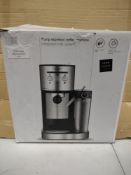 John Lewis Pump Espresso coffee machine with Integrated milk system. RRP £100 - GRADE U