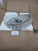 Home Hanging Glass and metal light fixture. RRP £40 - GRADE U