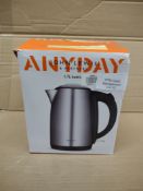 John Lewis Anyday 1.7L Kettle. RRP £25 - GRADE U