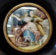 Antique Miniature Painting Fragonard Signed by Artist