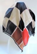 Vintage Silk Scarf Hand Rolled Edges 76cm Square